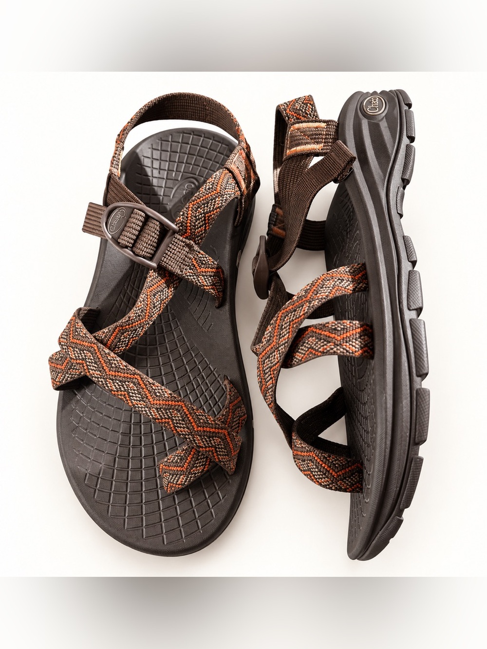 Men’s Chaco EcoTread Sport Sandals Size 11 Brown Orange